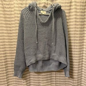 Light blue Aerie hooded sweater